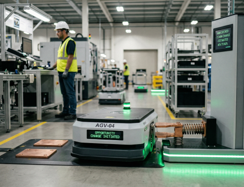 Bateria para robôs: recarga por oportunidade em AMR